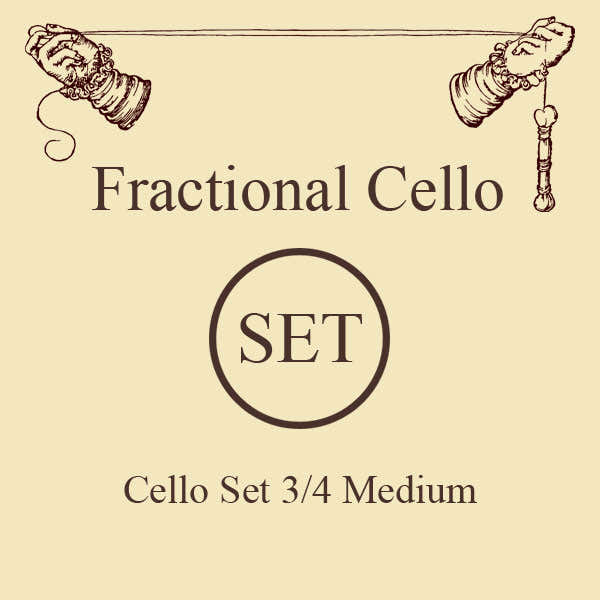 3/4 STRINGS FOR CELLOS SHORT SCALE SET