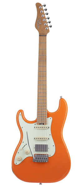 Schecter HSS LH Nick Johnston Signature Atomic Oranje