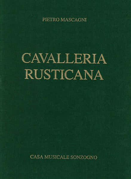 Zerboni Mascagni Pietro - Cavalleria Rusticana - Chant & Piano
