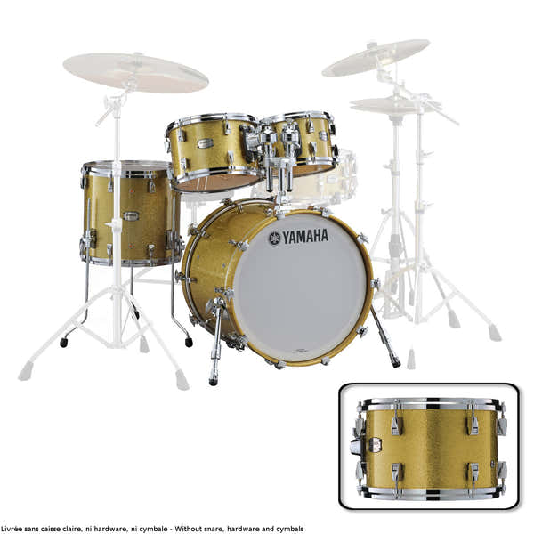 Yamaha ABSOLUTE HYBRID MAPLE JAZZ 18"X14" + 10" 12" 14" GOLD CHAMPAGNE SPARK
