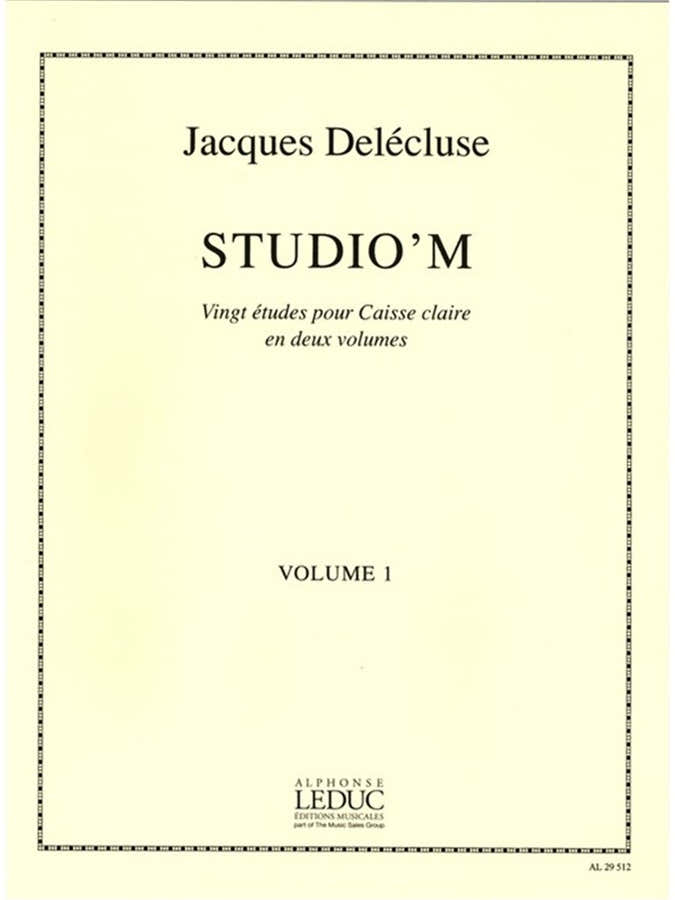 Delecluse Jacques - Studio'm Vol.1 - 20 etudes voor kleine trom