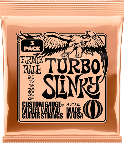 Ernie Ball 3224 Turbo Slinky 9,5-46 Pak van 3