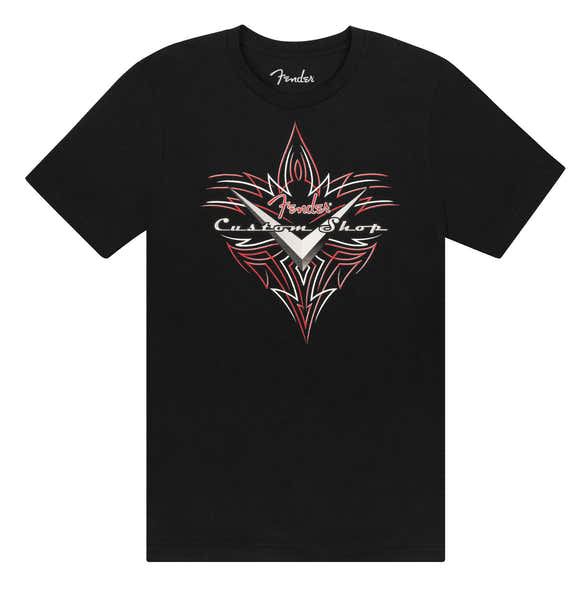 Pinstripe T-Shirt Black M