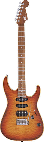 Charvel USA Select Dk24 HSS 2Pt Cm Qm Mn, Herfstgloed