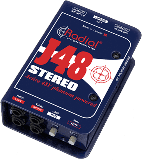 J48 actieve stereo DI
