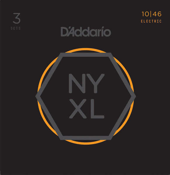 STRINGS FOR ELECTRIC GUITAR NYXL1046-3P NICKEL NET REGULAR LIGHT 10-46 (3 SETS)