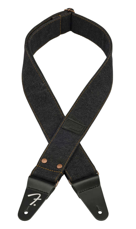 X Wrangler Geklonken denimriem Zwart