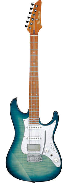 Ibanez AZ22S1F-TXB Standaard transparante turquoise burst