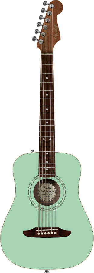 California Standard Redondo Mini met tas Sparren bovenblad Surf Green