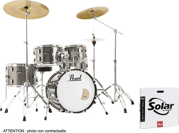 Pearl ROADSHOW JAZZ 18 + B-50 BRONZE METALLIC + SOLAR CYMBALS
