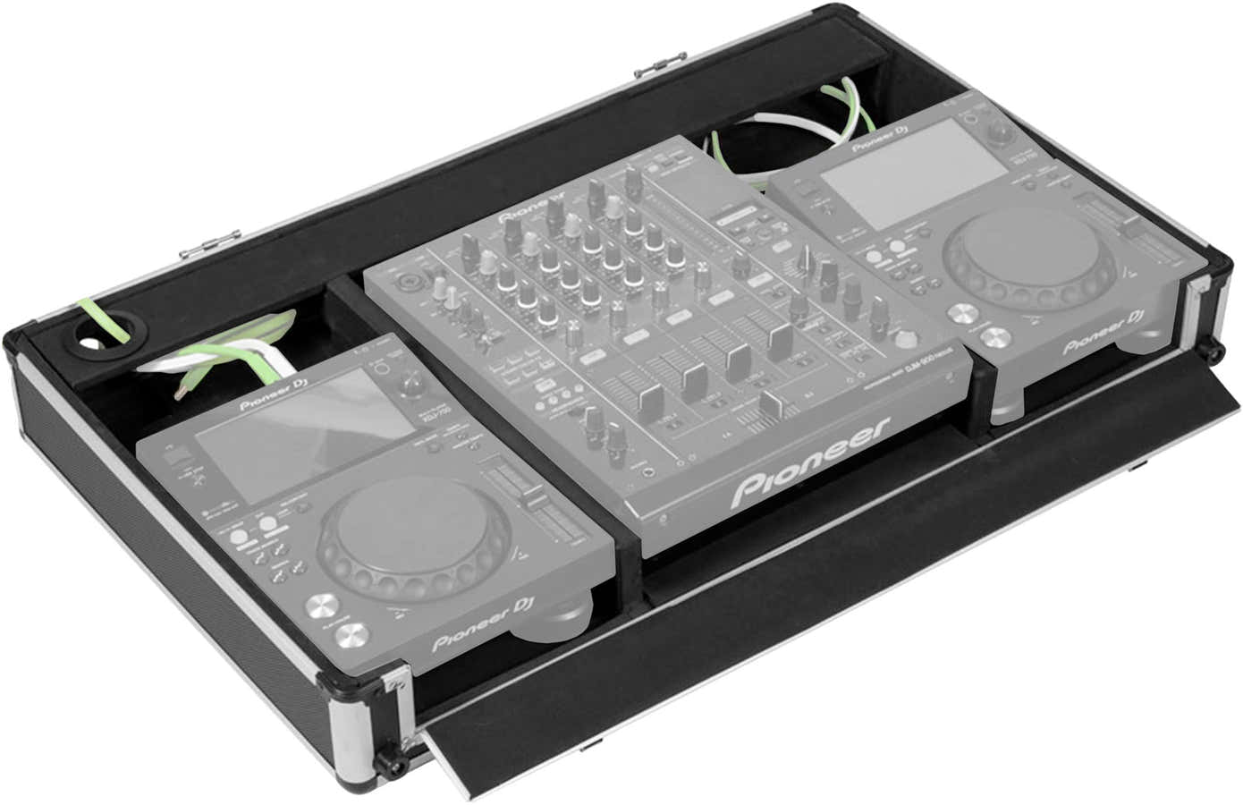 Koffer voor regie 10 / 12'' XDJ700 en DJM750 Zilver