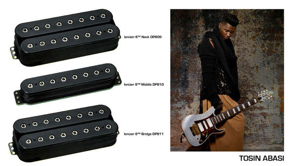 Dimarzio DP810 - IONIZER 8 MIDDLE TOSIN ABASI BLACK