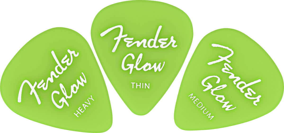 In het donker oplichtende 351 plectrums 12-pack