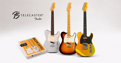 Fender schenkt je een collector's book bij aankoop van een Telecaster 75th Anniversary