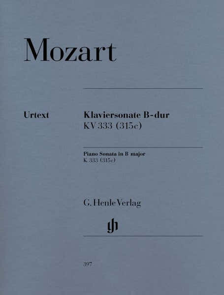 Henle Verlag Mozart W.a. - Piano Sonata B Flat Major K. 333 (315C)
