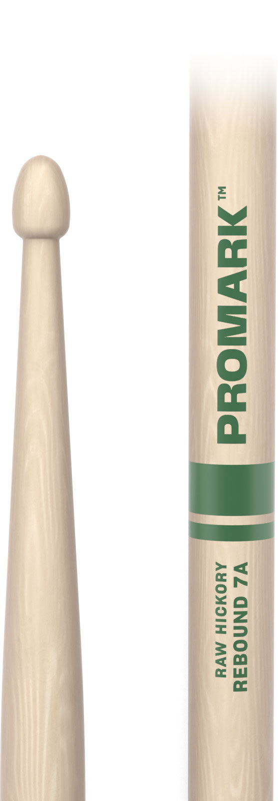 RBHR535AW - hickory met eikelhouten tip Rebound 7A Ruw