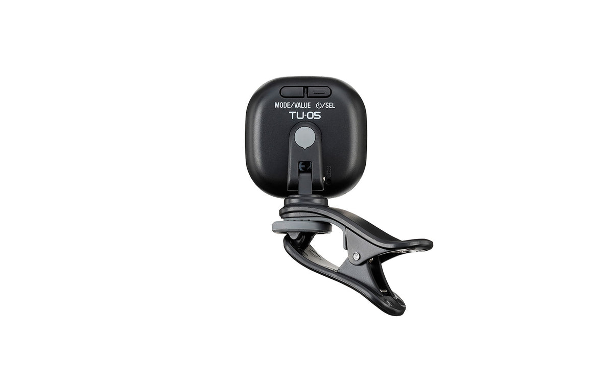 TU-05 PREMIUM QUALITY CLIP ON TUNER WITH FULL COLOUR DISPLAY MULTIPLE TUNING MODES AND RECHARGEABL