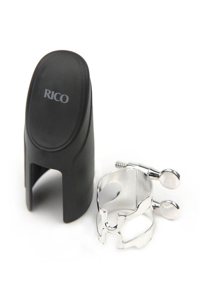 D'addario - Rico H-Ligatuur En Mondstukdop Bes-klarinet Verzilverde
