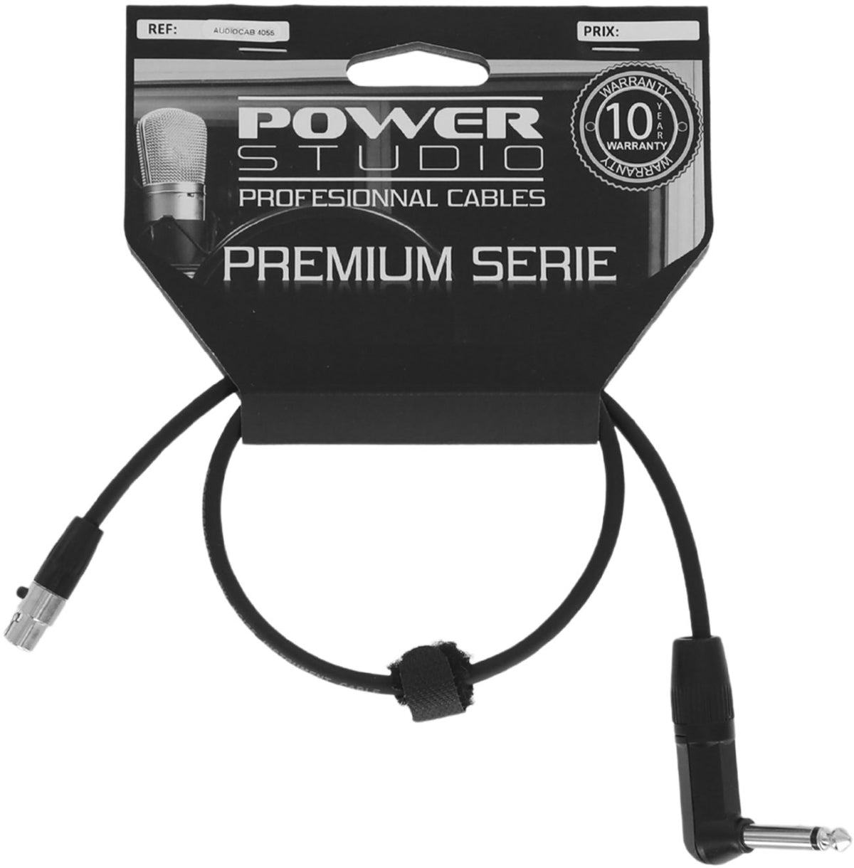 AUDIOCAB 4055 Haakse jack naar mini-XLR 4-polig (Shure) 60 cm