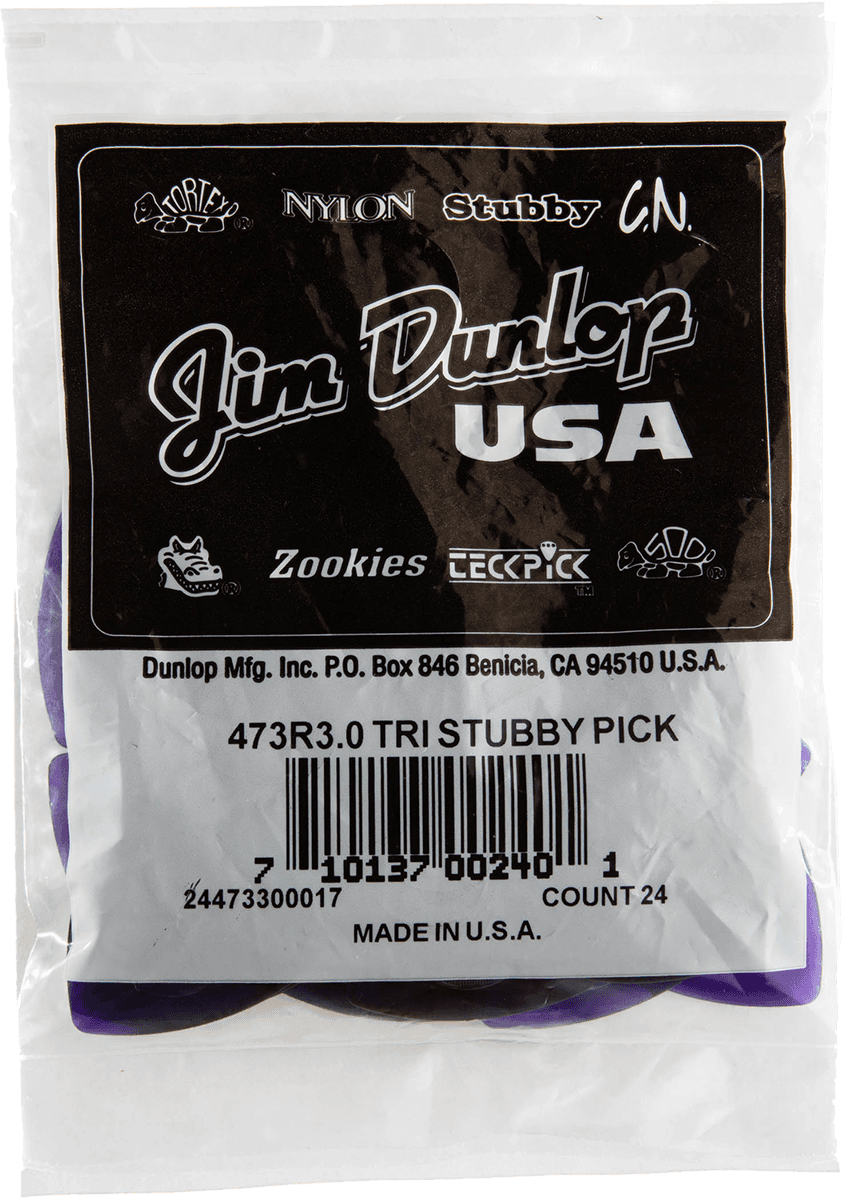 24 x 3,00mm Triangle Stubby Donkerpaars