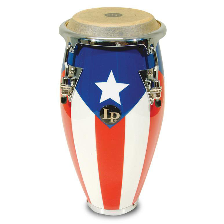 Latin Percussion LPM198-PR TUNABLE MINI CONGA PUERTO RICAN FLAG