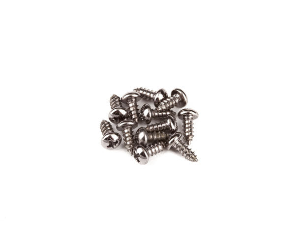 Fender SLIDE SWITCH MOUNTING SCREWS - JAGUAR/JAZZMASTER (4-40 X 1/4" PHILIPS) NICKEL (12)