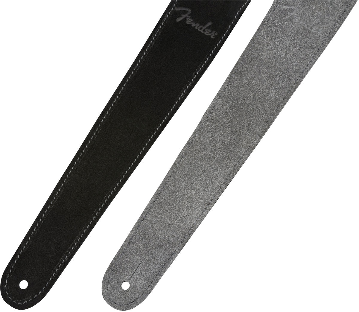 2" Suède band zwart/grijs omkeerbaar