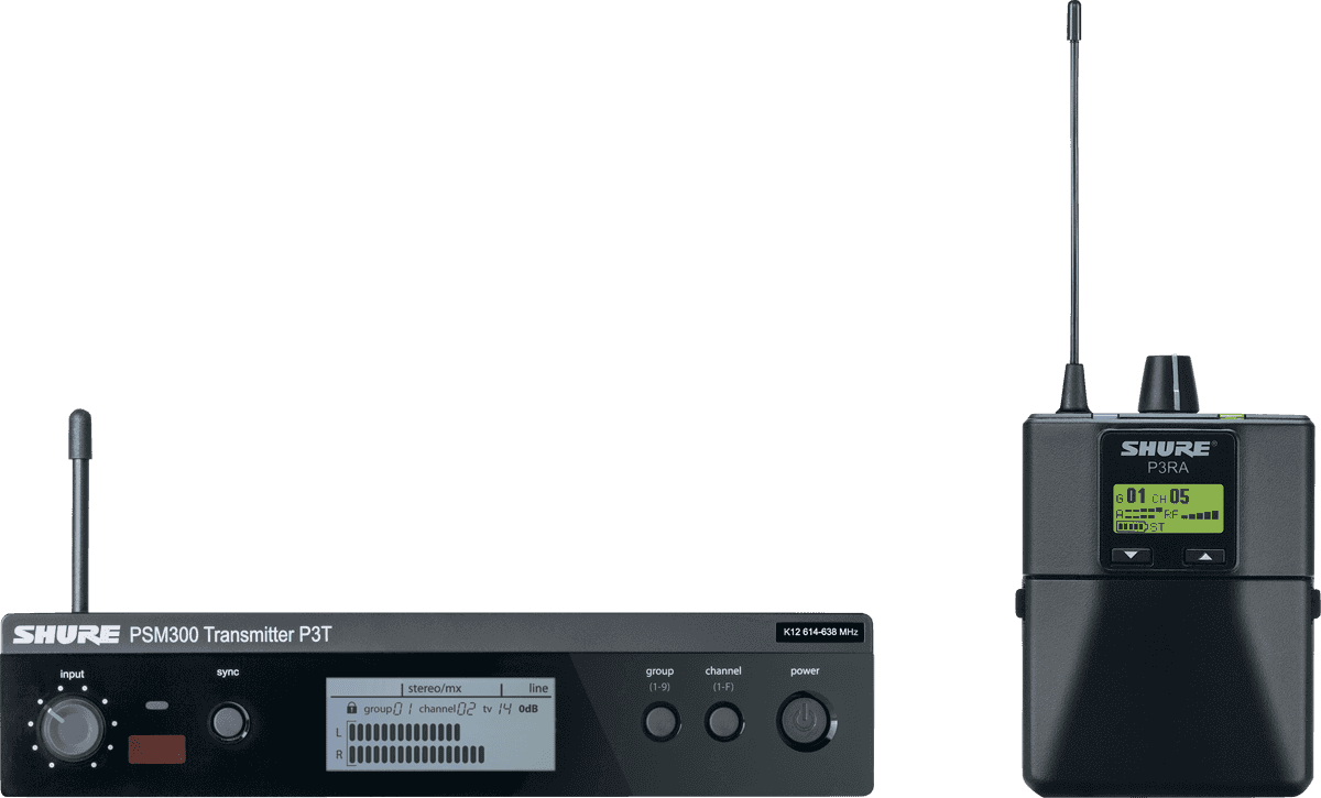 Shure PSM 300 PREMIUM - PACK TRANSMITTER RECEIVER - K3E