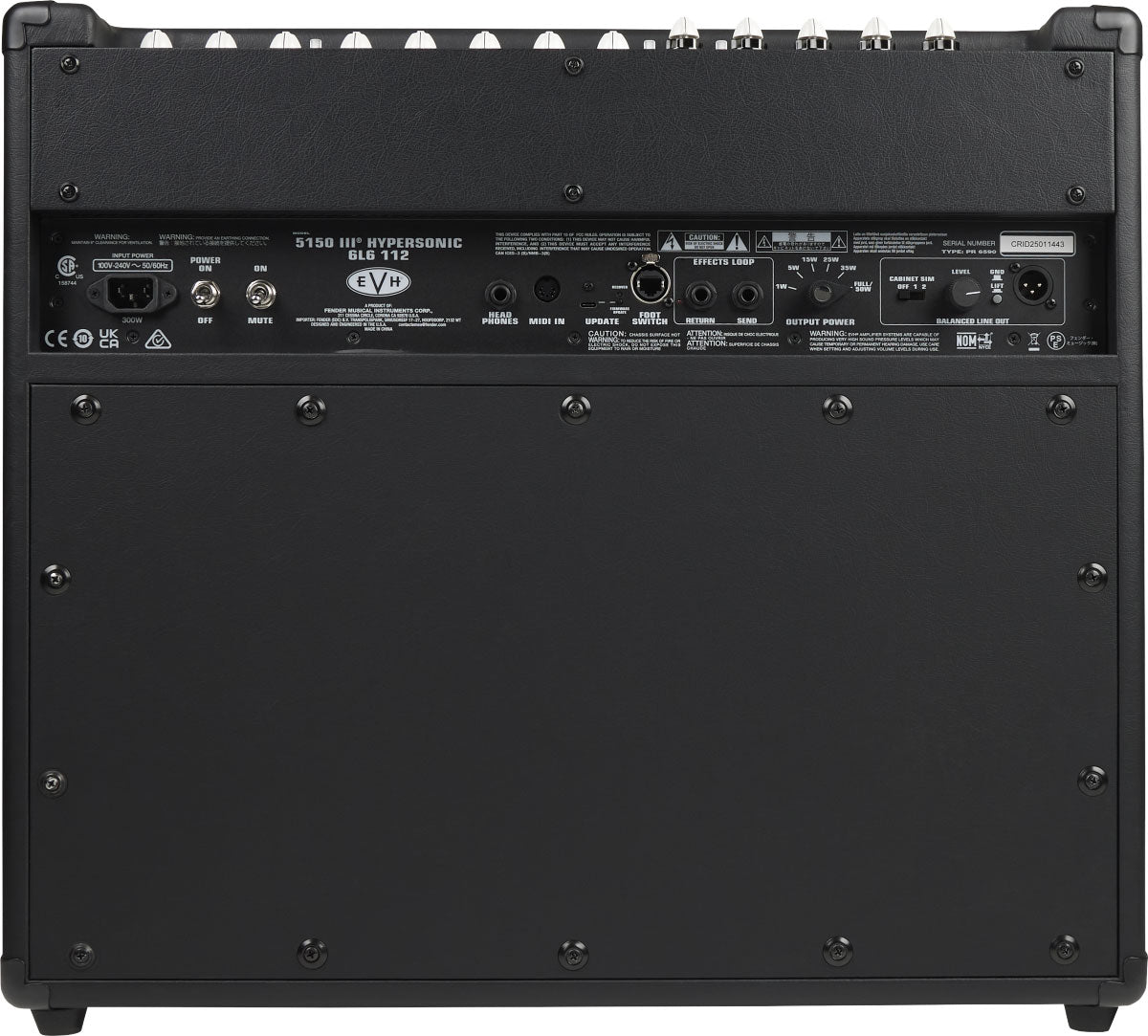 5150III Hypersonic 6L6 1x12 - Zwart