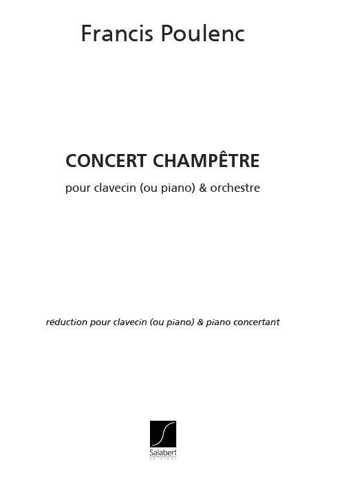 POULENC F. - CONCERT CHAMPETRE - 2 PIANOS