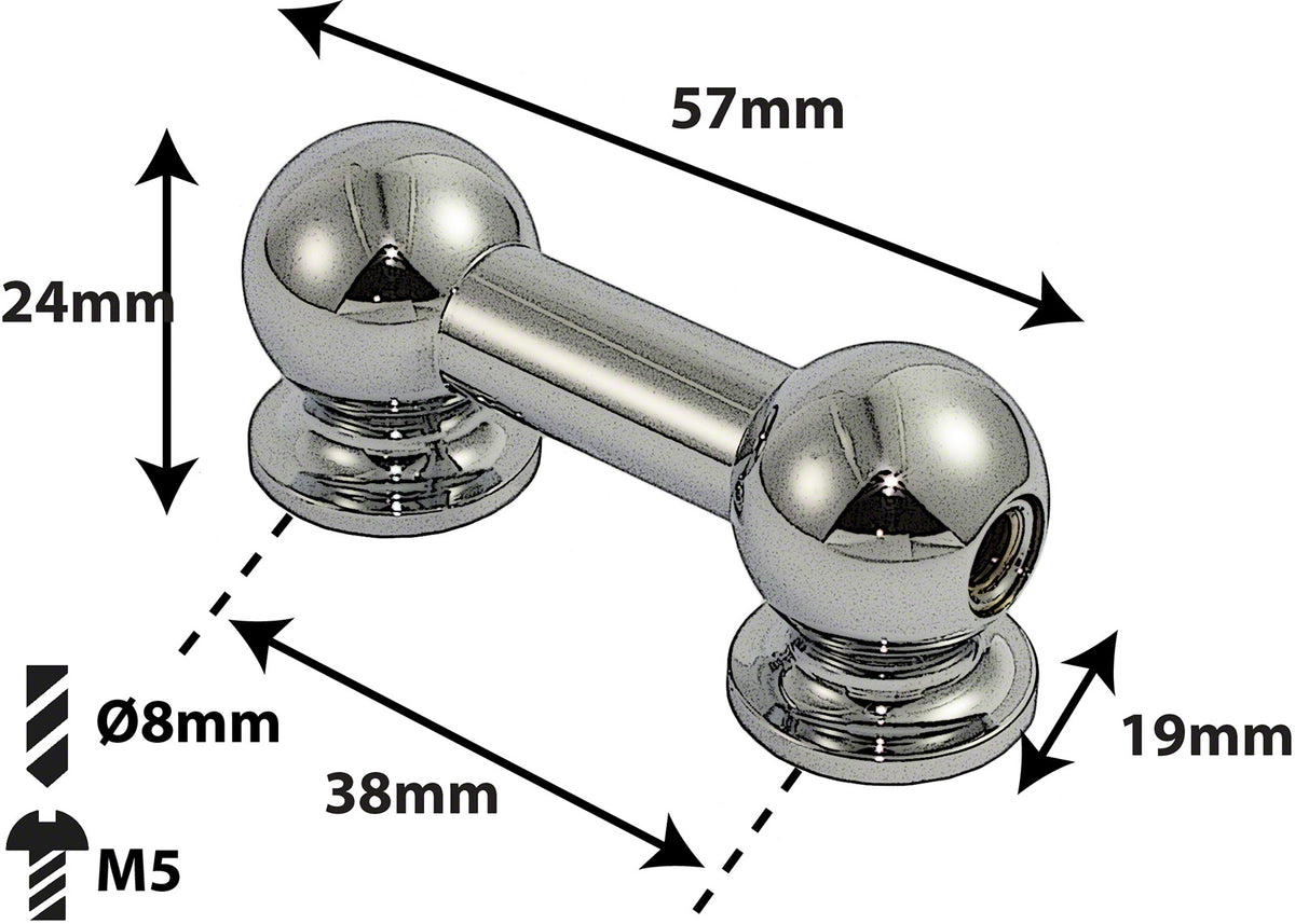 TL10S38 - TUBE LUG - 38MM - SINGLE ENDED (X1)