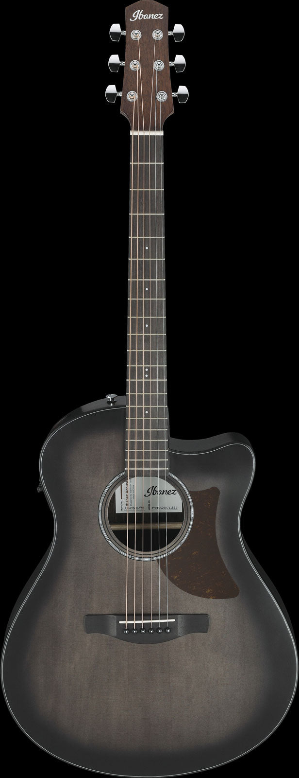 AAM70CE-TBN Transparant antraciet burst bovenblad Advanced Acoustic