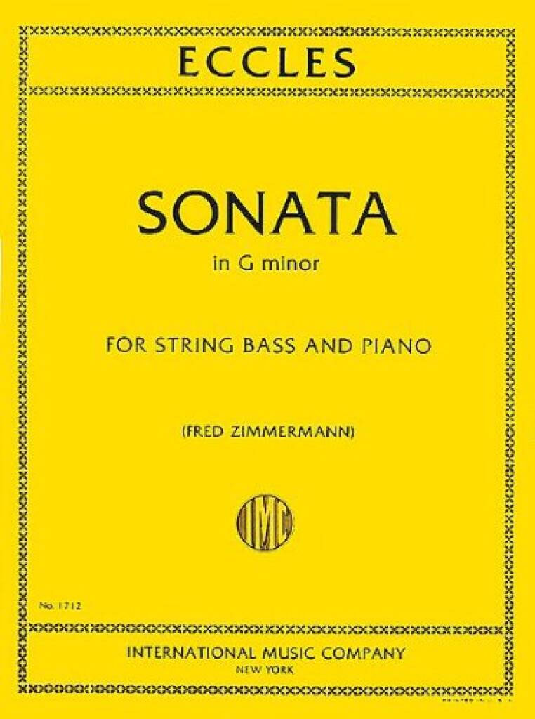 IMC Eccles Henry - Sonate En Sol Mineur - Contrebasse Piano
