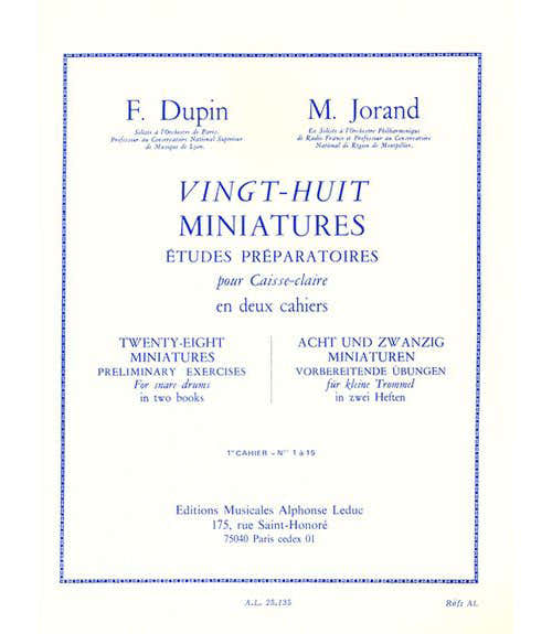 Dupin F. Jorand M. - 28 Miniatures Vol. 2 - Caisse Claire