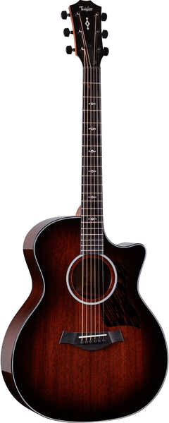 Taylor Guitars 324ce Next Generation tropisch mahonie bovenblad Shaded Edgeburst Grand Auditorium