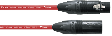 Microfoonkabel XLR 5 M Rood