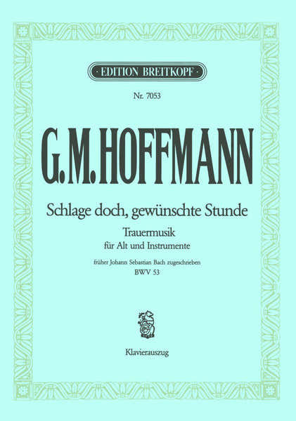 Edition Breitkopf Hoffmann (Fruher J. S. ) - Kate 53 Sche Doch - Alto Piano