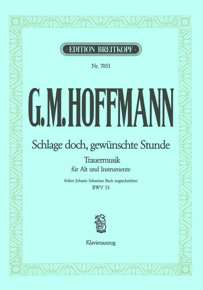 Edition Breitkopf Hoffmann (Fruher J. S. ) - Kate 53 Sche Doch - Alto Piano