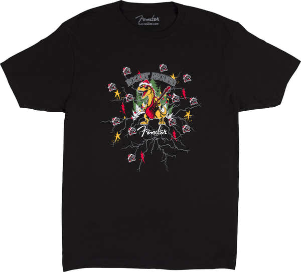 2025 Fender Ugly Christmas Tee Black L