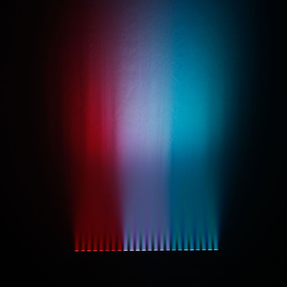 TRIBAR 400 IR - TRICOLOR LED BAR (RGB) 24 X 3 W BLACK BOX MET INFRAROOD AFSTANDSBEDIENING