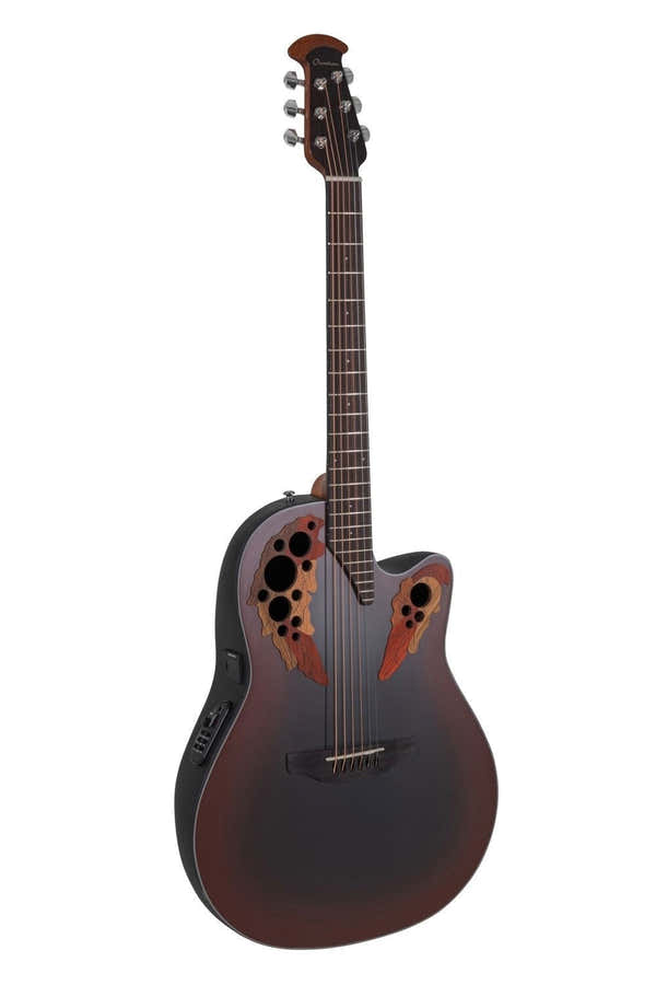 Elektro-Akoestische Gitaar Celebrity Elite Mid Cutaway Reverse Red Burst