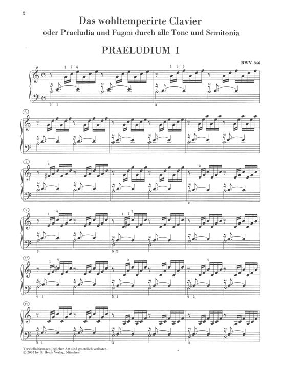 Bach J.S. - Prelude And Fugue C Major ( From The WELL-tempered Clavier Part I) BWV 846