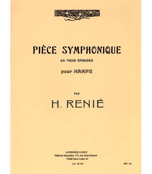 Leduc RENIE H. - PIECES SYMPHONIQUE EN TROIS EPISODES - HARPE
