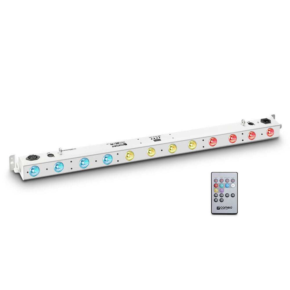 TRIBAR 200 IR WH - TRICOLOR LED BAR (RGB) 12 X 3 W WITTE DOOS MET INFRAROOD AFSTANDSBEDIENING