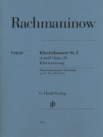Rachmaninov S. - Concerto Pour Piano N°3 Re Mineur Op.3 - Reduction Piano