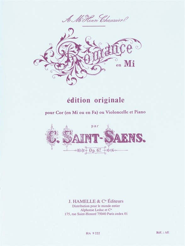 Romance Op.67 In E