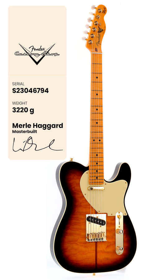 Telecaster Merle Haggard NOS 2-kleurige Sunburst Signature Artist 2025