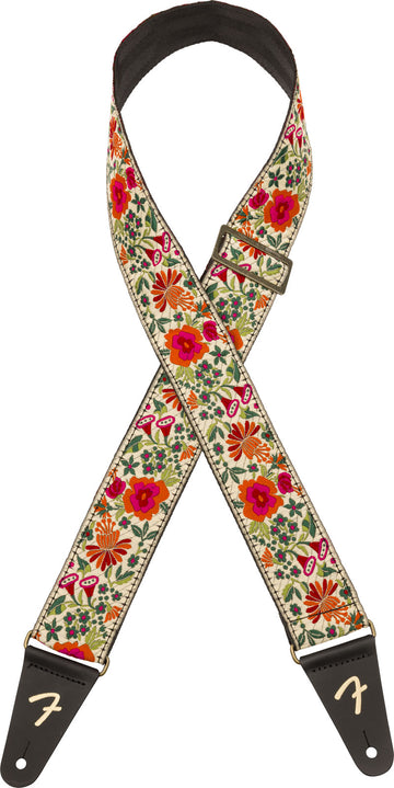 Mosaic jacquard draagband Crème