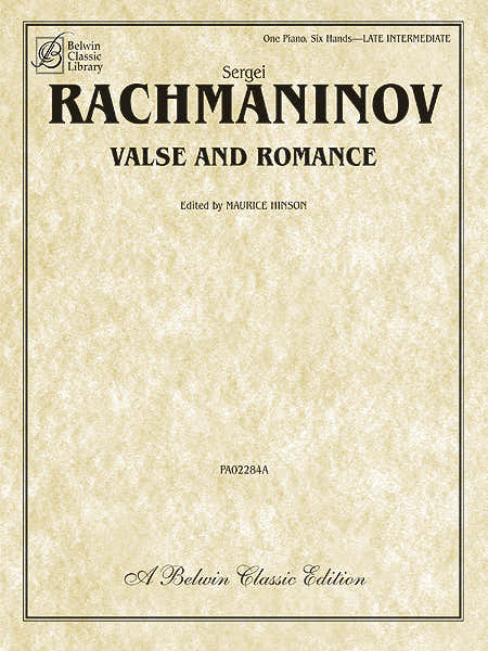 Rachmav Sergei - Valse And Romance - 1 Piano Six Hands