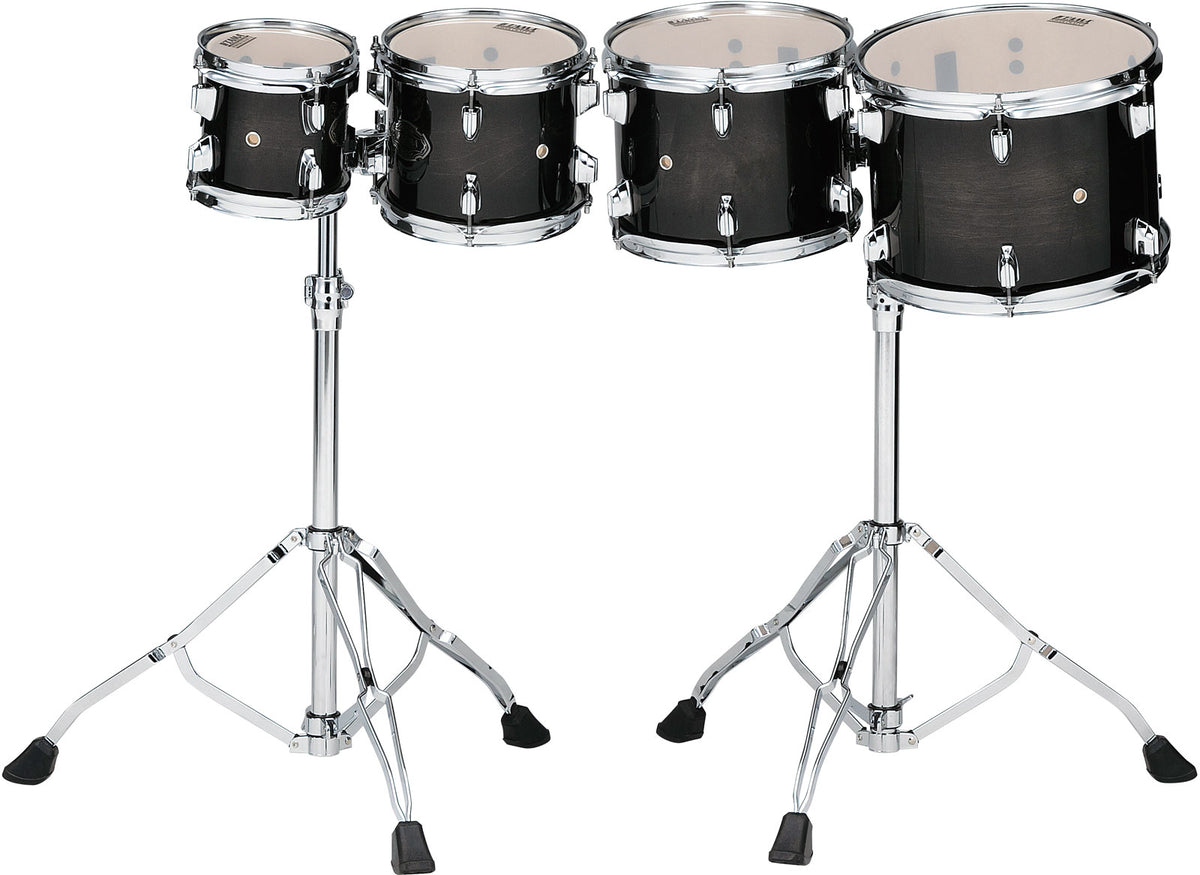 Tama HIGH-PITCHED 4PC CONCERT TOM SET TRANSPARENT BLACK BURST